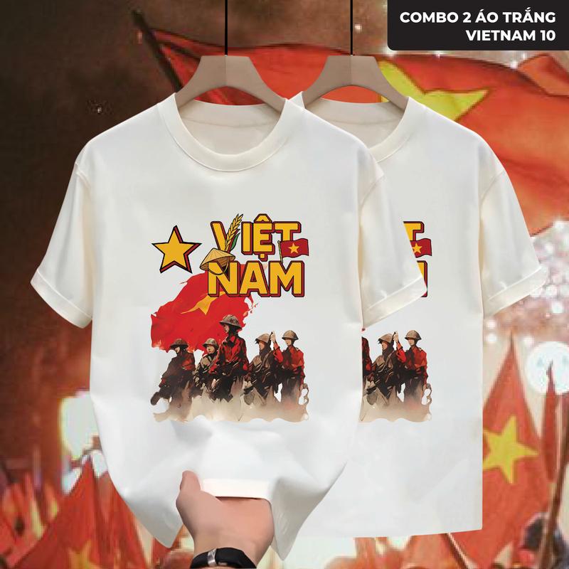Áo thun Cổ tròn Việt Nam 10, Áo phông Việt Nam 10 đang Trend form Unisex nam nữ, chất liệu cao cấp, phong cách trẻ trung, cực chất, năng động Cotton GMV MANTINO BASIC 3