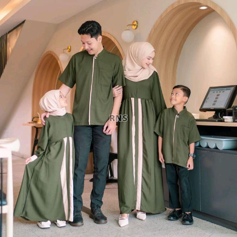 Baju Seragam Set Couple Sarimbit Keluarga Shakilla Premi.. Grade A Family Set Pasangan Keluarga, Couple Sarimbit Muslim Pernikahan Suami Istri dan Anak Kombinasi Model TIVANA SHAKILA RAYA SERIES Kekinian Terbaru dan Terlaris Di Baju Lebaran 2025 2
