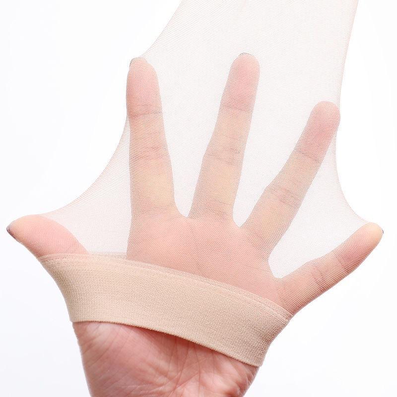 MYUZUU Kaos kaki Stocking Wanita ST1330 Panjang Sebetis Transparan Legging Lingerie Wanita Casual