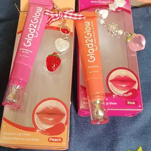 【Ready Stock】Glad2Glow Brightening Lip Serum - VC-IP Vitamin E 3in1 Lip Serum Treatment Melembabkan Mencerahkan Bibir Gelap Lip Tint Warna Natural Glowing Tahan Lama Buildable Natural Lip Color Care G2G