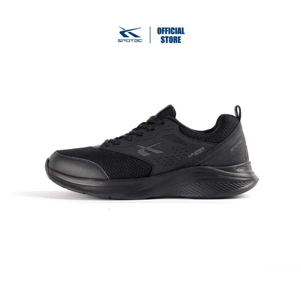 Spotec Sneakers Lyons Sepatu Sneakers Pria Wanita - Hitam Hitam