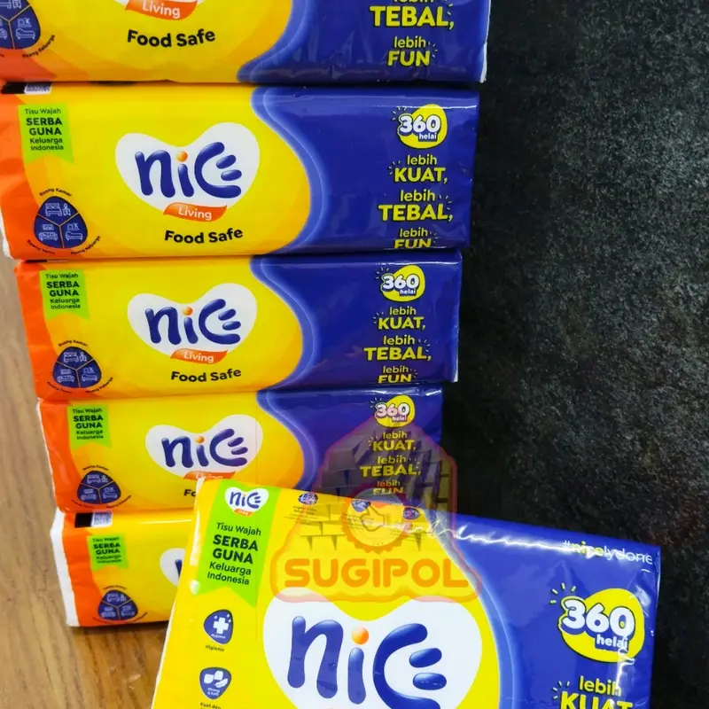 [5pack]Tissue NICE Facial 360helai/2ply/rangkap/Tisu Wajah Halus lembut mendunia 4