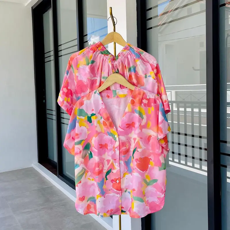 Aretha One Set Motif Bunga Busui Friendly jumbo 1