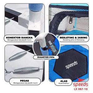 SPEEDS Trampoline Anak Lompat Mainan Anak Trampolin Playground Original Lompat Bermain 067-10