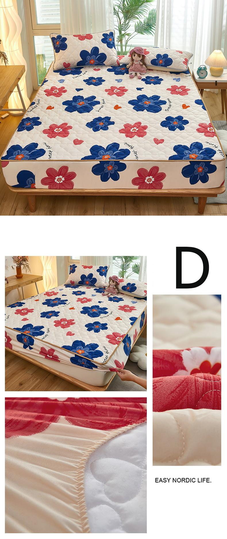 Product Introduction of SUNLIGHT HOME Waterproof Bedsheet 9 Colors,Multi Patterned Bed Sheet,Solid Color Fitted Sheet,Breathable Mattress Cover 15