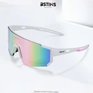 Bstins Kacamata Hitam Bersepeda MTB Motor Sepeda Kacamata Olahraga UV400 Perlindungan Untuk Uniseks S1411 | Hot Item