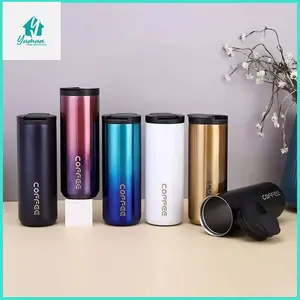 TERMOS THUMBLER COFFE STEINLESS STEEL 500ML TAHAN PANAS DAN DINGIN/TERMOS KOPI