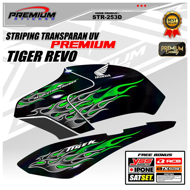 STR253 - STRIPING MOTOR TIGER REVO / TIREV MOTIF API 4