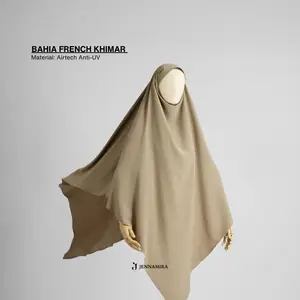 Bahia FK dan Khimar Bandana Long Triangle Bahan Air Tech Silk Cool Tech Anti UV