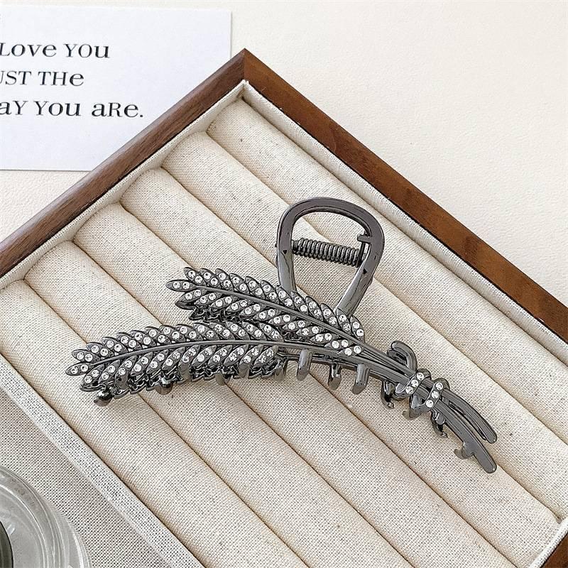 Product Introduction of Kẹp Tai Lúa Mì VANNO, Thiết Kế Cao Cấp Thanh Lịch, Kẹp Tóc Cô Gái Cao Cấp, Thích Hợp Để Đồ Trang Trí Ngày Lễ, Kẹp Cá Mập, Làm Đẹp, Phụ Kiện Tóc, [Thanh Toán Khi Nhận Hàng] 9