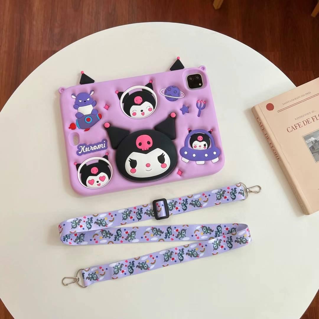 Casing Karakter untuk Redmi Pad 10.61 inch Case Tab Anak Bahan Silikon Softcase Motif Lucu dengan Bonus Pen Stylus