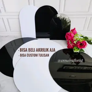 Akrilik lembaran dengan berbagai ukuran
