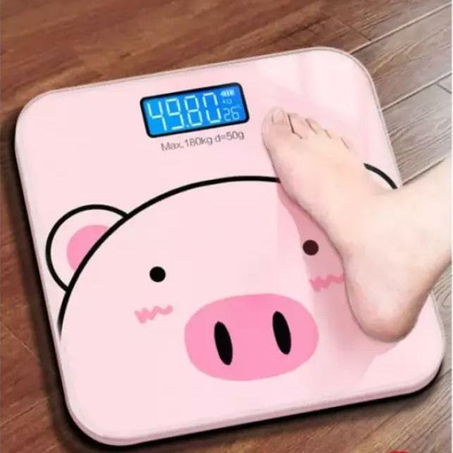 Cân điện tử, cân sức khỏe thiết kế hình heo dễ thương, nhỏ gọn, tiện lợi, độ…