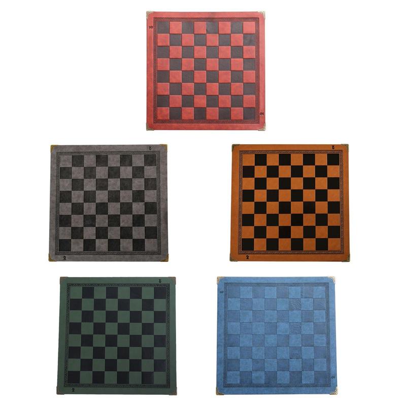 Chessboard Mat Heat Resistant Wipeable Antiskid PU Leather Portable ...