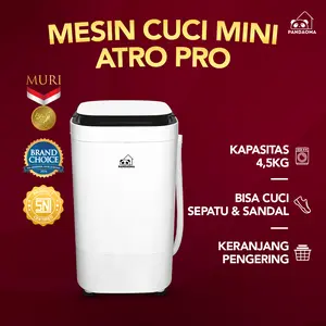 Pandaoma Mesin Cuci Mini Atro Mesin Cuci Sepatu Mesin Cuci Portable Kapasitas 4,5kg
