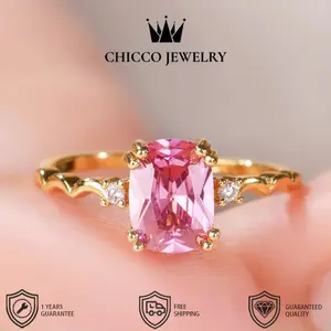 Cincin wanita cincin amethyst alami berlapis platinum kesan mewah dan elegan khusus untuk lamaran tunangan pernikahan dan ungkapan cinta anti karat dan tidak pudar CHIC&CO JEWELRY kualitas tinggi grade VVS1 5A garansi 1 tahun COD 205