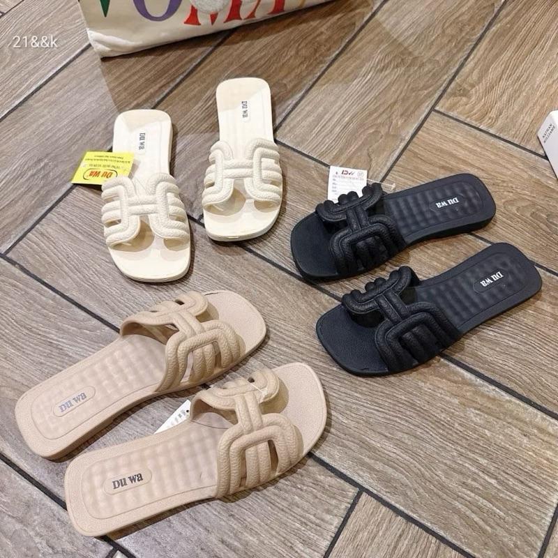   Combo3₫  Duwa Dép lê nữ chữ h cá tính  nhựa EVA siêu nhẹ và êm chống thấm nước size 36-39 phù hợp đi làm đi chơi du lịch. 
