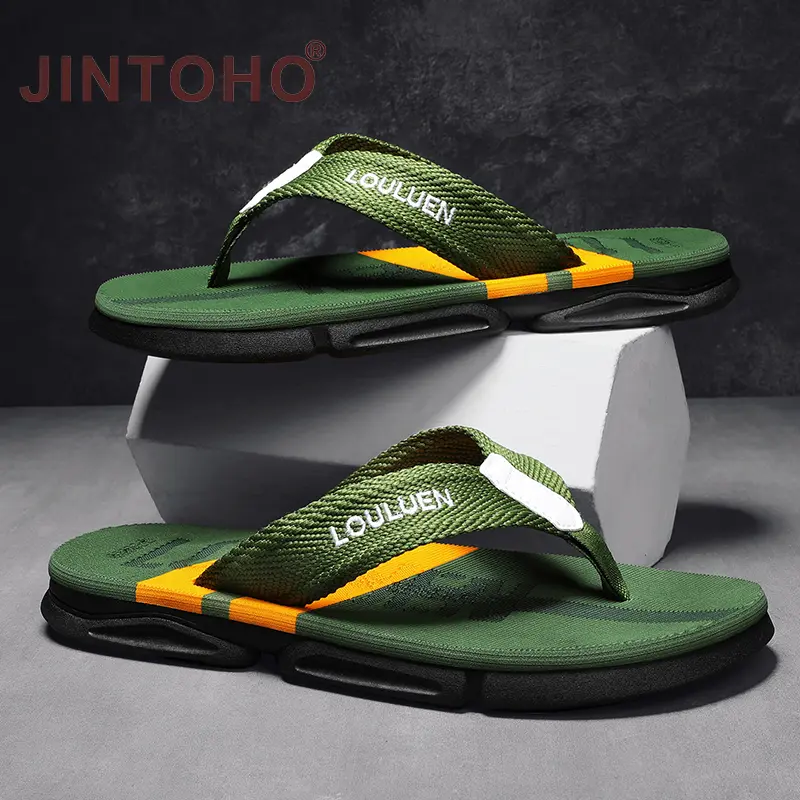 JINTOHO-Dép Xỏ Ngón Thương Hiệu Cho Nam, Dép Đi Biển Ngoài Trời Chất Lượng Cao, Thời Trang Thoáng Khí Thường Ngày, Dép Đi Trong Nhà, Mùa Hè Và Ngoài Trời