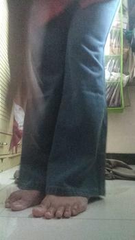 Product Review of JINISO HOTTY GANG - 329 Cutbray Highwaist Celana Jeans Wanita Warna Ocean Blue from C**a 0