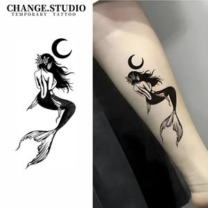 Hình Xăm Tạm Thời, Hình Xăm Nàng Tiên Cá, Lâu Trôi Trong 15 Ngày, Không Thấm Nước, Không Lo Ma Sát, Với Miếng Dán Hình Xăm