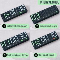 Gambar XMASTER Tiny Magnetic Portable Gym Timer LED - for CrossFit and Gym Count Up Down Interval Tabata FGB EMOM Stopwatch dari XMASTER Gym Equipment ID Kab. Tangerang 5 Tokopedia