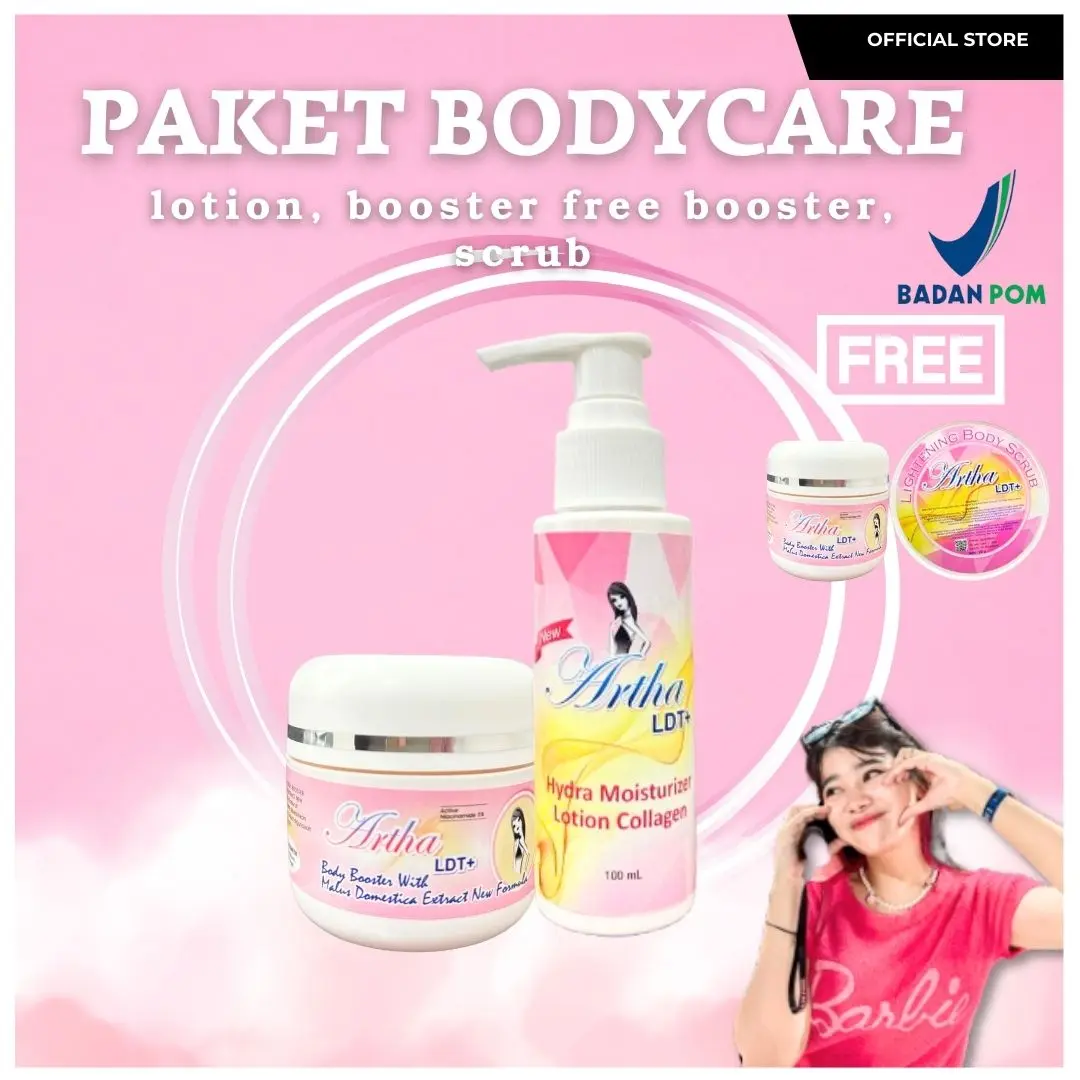 [ARTHA LDT] Paket A [Lotion1 & Booster1] free BOOSTER dan SCRUB SPECIAL BOOSTER NEW FORMULA  Hand Lulur