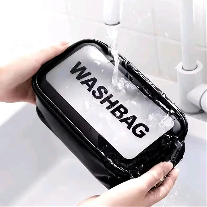 TAS KOSMETIK TRANSPARAN / POUCH MAKE UP / WASHBAG POUCH / TAS MAKE UP WATERPROOF 6