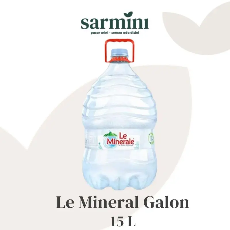 Air Mineral Galon Le Minerale 15L Khusus untuk Instant, Beli Maksimal 2 galon Water 0