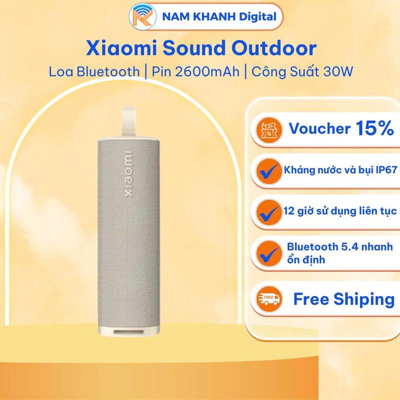 Loa Bluetooth Xiaomi Sound Outdoor - công suất 30W - Chống nước và bụi IP67 - Nam Khanh Digital