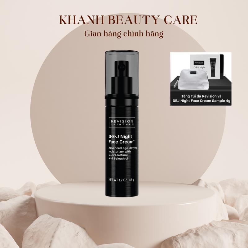 Revision Skincare D.E.J Night Face Cream 14g, 48g Kem đêm dưỡng ẩm giảm lão hóa làm đẹp da