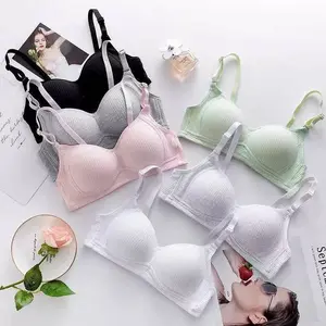 fairys gift  BH Bra motif garis lurus Push Up Style Senam Zumba Yoga Pakaian Dalam Wanita
