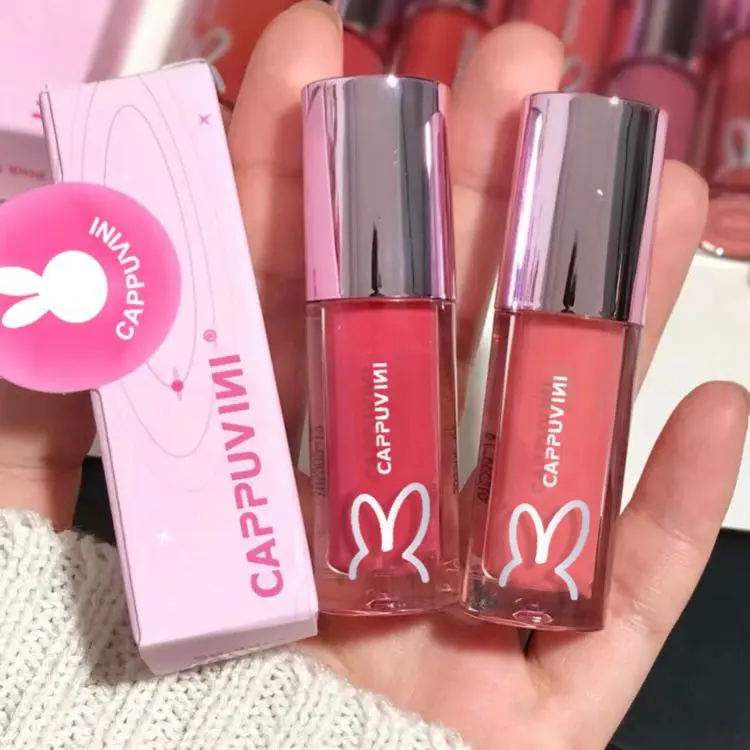 BPOM CAPPUVINI Rabbit Jelly Lip Cream Luminous Watery Lipstik Lipstick XX029