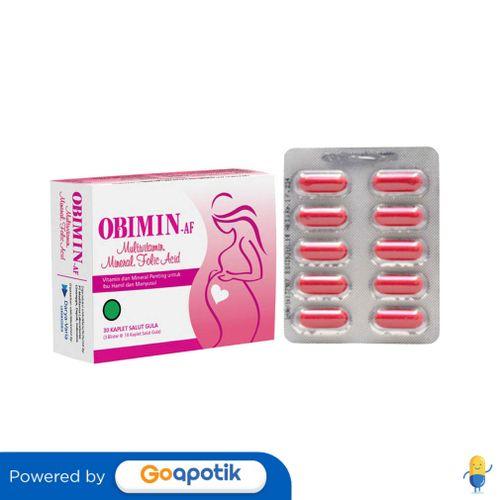 Gambar OBIMIN AF BOX ISI 30 KAPSUL dari Apotek Al - Afiyah by GoApotik Kab. Blitar Tokopedia