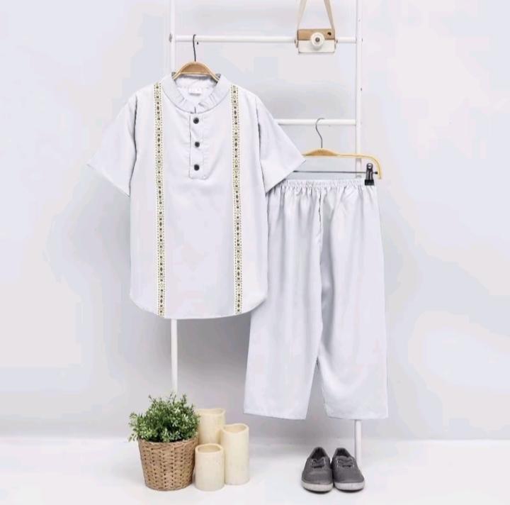 Setelan Baju Muslim Anak Laki Laki Motif List Terbaru - Baju Koko Anak Best Seller 1