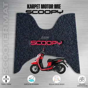 Karpet Motor Honda Scoopy Bahan Karpet Mie Tebal 15mm Super Soft & Nyaman