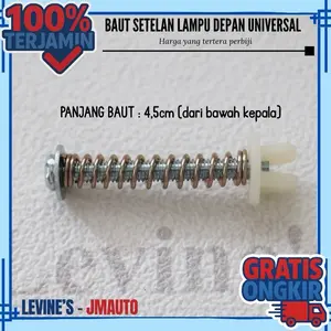 baut setelan lampu depan universal kualitas bagus / baut sekrup stelan lampu kijang kapsul / baut setelan lampu depan halogen kotak sealed beam / baut setelan helogen / baut setelan lampu kijang kapsul / baut lampu depan mobil universal
