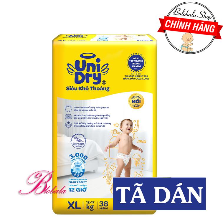  Tã dán Unidry S54  M46  L40  XL38  M76  L68  XL62 Cho Bé 