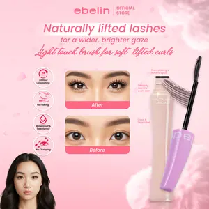 EBELIN -CURL TO VOLUME MASCARA | waterproof,Smuageproot,Anti Clumpy,Hasil Lentik Natural Tanan Lama