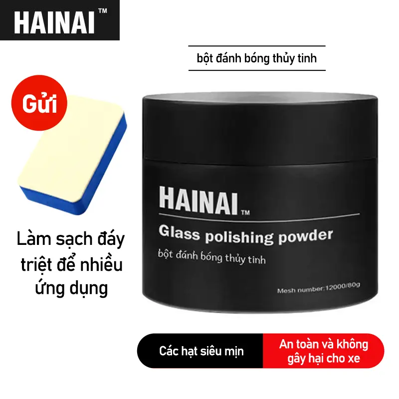 Tẩy dầu phim, để sử dụng tại nhà, dành riêng cho kính chắn gió ô tô, giải pháp làm sạch kính gia dụng, loại bỏ mạnh mẽ kính khỏi Cần Gạt Nước, với miếng đánh bóng bột