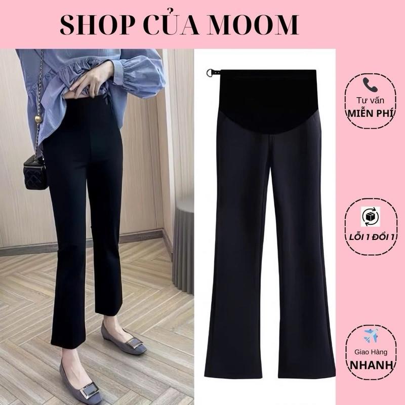 Nhà Moom Quần bầu ống loe chất liệu UMI form cực tôn dáng cho Mẹ bầu