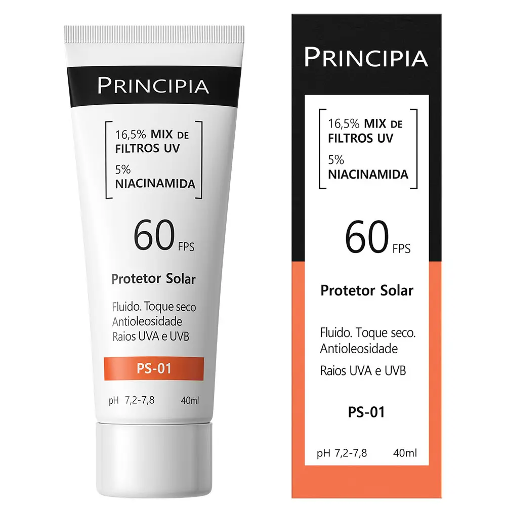 Imagem 6 de Principia Kit 2 Protetores Solares Facial PS-01 FPS 60 Dupla Defesa