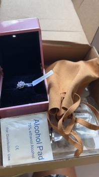 Product Review of 【#MR31·Elsa】BUY 1 FREE 1 S925 Sterling Silver Moissanite Rings Fixed Ring Band from M**a R**a 0