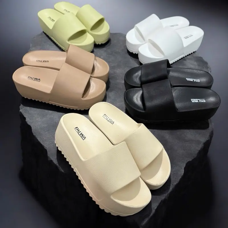 Dép bánh mì nữ đế 6cm siêu nhẹ - đế chống chơn trượt  - êm chân thoáng khí ( NHIỀU MÀU SẮC )( MÃ DH315-1)
