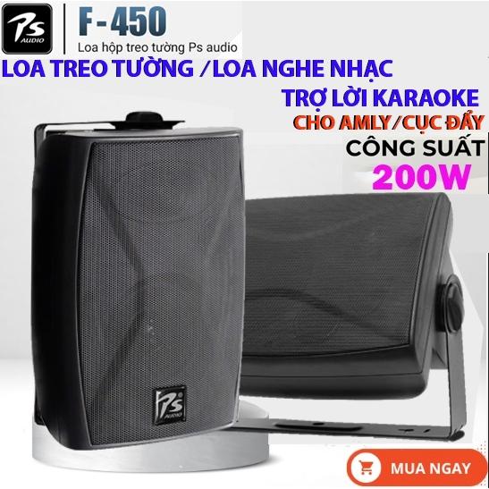 Cặp Loa Treo Tường PS Control F-450, Công Suất Max 200W, Bass Đầy Uy Lực, Mạnh Mẽ,Trong Trẻo Và Sắc Nét.