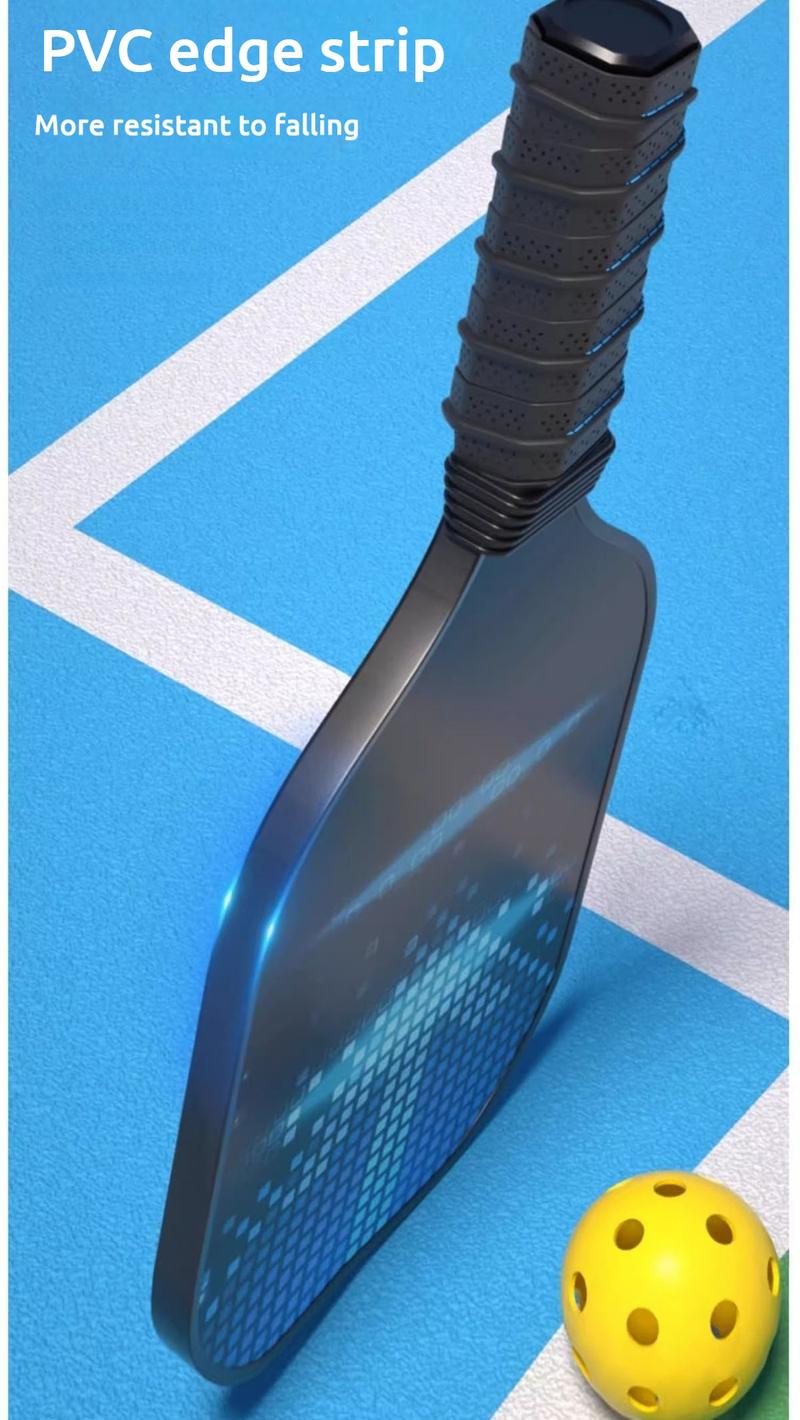 Product Introduction of Vợt Pickleball, Tay Cầm Có Gân Bền, Đơn, Tay Cầm Đệm Công Thái Học, Nhẹ, Thiết Bị Tập Luyện Pickleball, Làm Bằng Gỗ Dẻ Gai, Bao Gồm Vợt 20