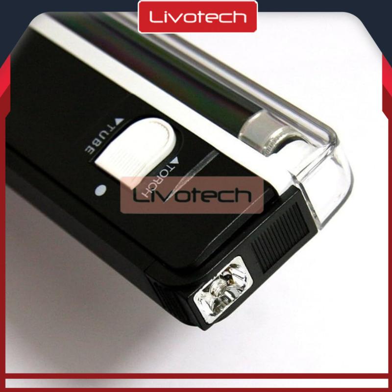 Detektor Uang Mini Portable dengan Lampu UV - Hitam 1