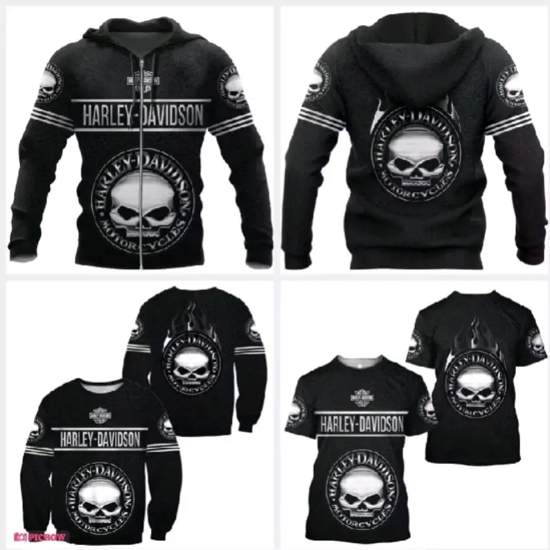036 hoodie sweater kaos digital printing original premium motor HD harleydavidson pria keren Cowok Distro Nyaman Custom