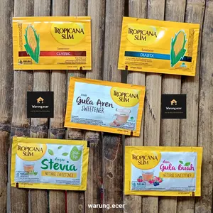 ECERAN - MINIMAL PEMBELIAN 10 SACHET - BOLEH MIX / TROPICANA SLIM NATURAL SWEETENER / PEMANIS ALAMI CLASSIC / DIABTX / STEVIA / GULA BUAH / GULA AREN / ROSE VANILLA (1 SACHET)