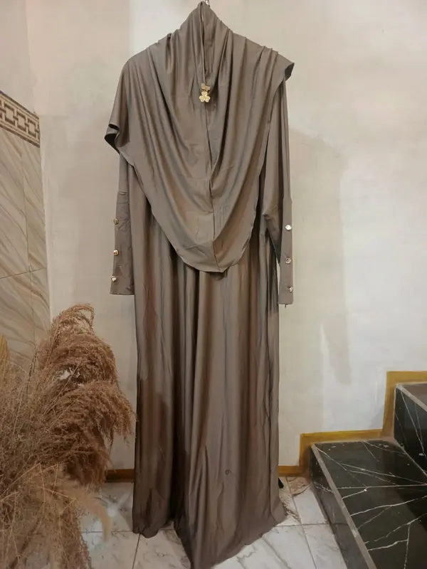 Gamis Abaya Model batwing gamis anak 2-12 tahun perempuan set hijab jersey polos elegan model terbaru Lebaran adem & tida panas 7