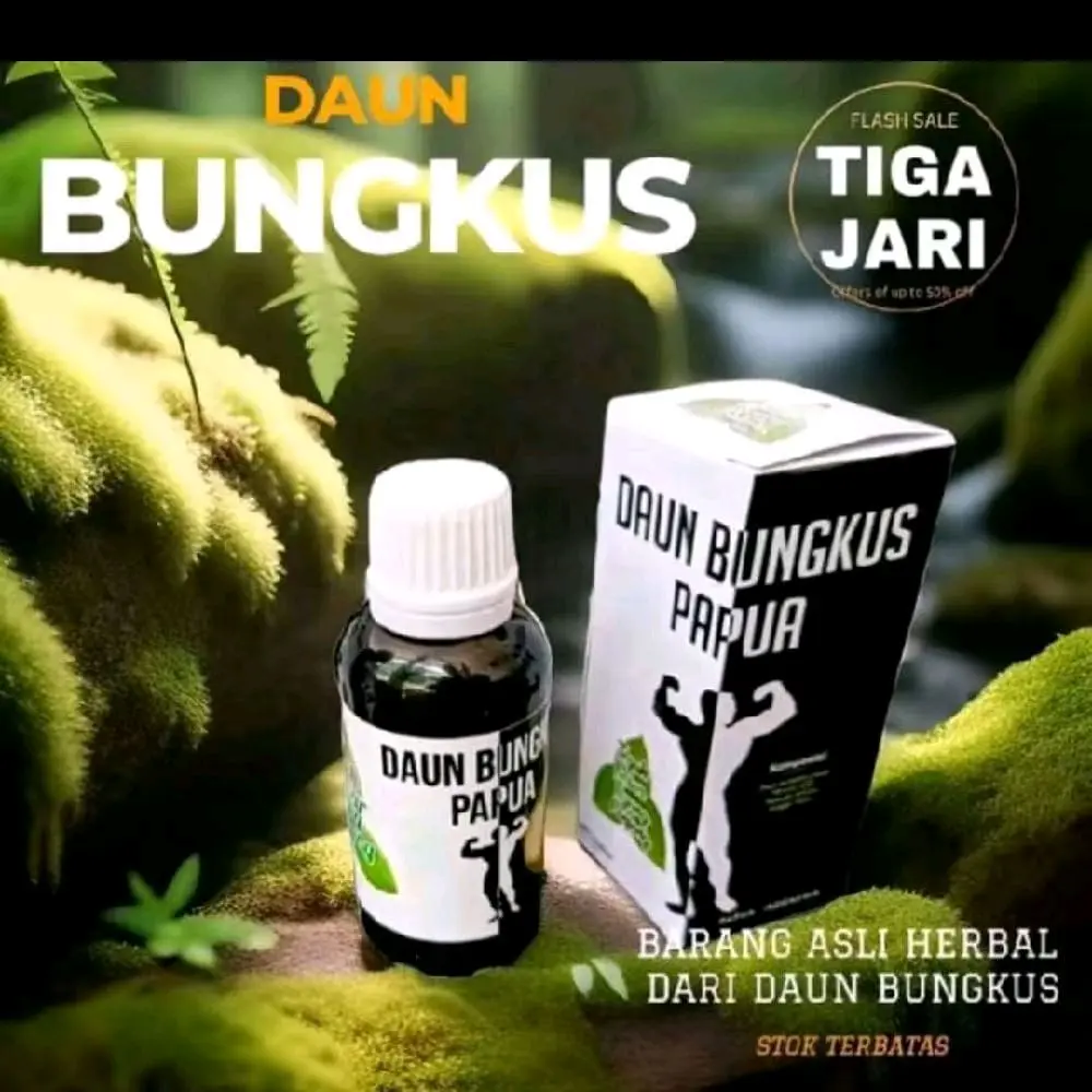 DAUN BUNGKUS MINYAK DAUN TIGA JARI PAPUA 30 ML ORIGINAL